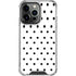 White and Black Polka Dots iPhone 16 Pro Clear Case